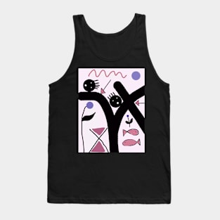 Kids Separated by Arrow Stick Figure Tank Top